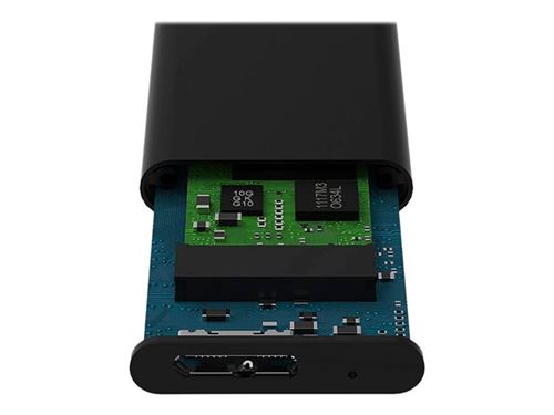Sabrent EC-M2MC - Storage enclosure - M.2 - M.2 Card - USB 3.0 - zwart