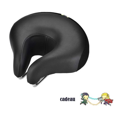 Selle de Vélo de Remplacement Antichoc Noire Universelle