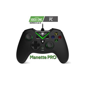 Manette pro gaming pour xbox one et pc - filaire - mode turbo