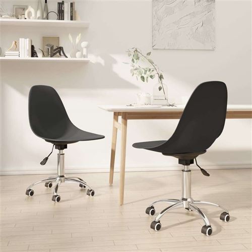 vidaXL Chaises pivotantes à manger lot de 2 gris clair PP338286