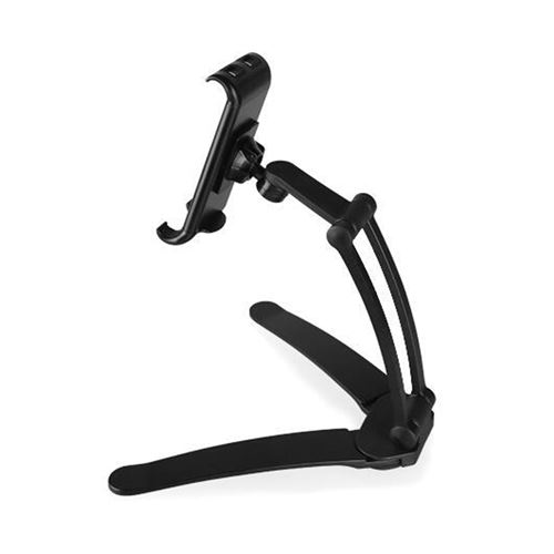 Support de téléphone en aluminium réglable à 360° FONGWAN pour iPhone iPad avec 1 Supports mural-Noir