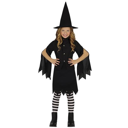 déguisement sorcière salem vintage gothique fille - 10/12 ans - noir - guirca 78148