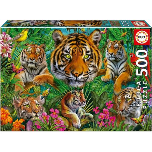 Educa Borras Educa Puzzle Adulte Tiger Jungle - Image 2