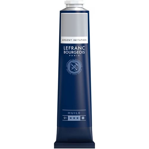 Peinture à l'huile en tube argent 150ml - Lefranc & Bourgeois