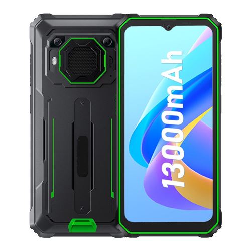 Smartphone 6GB+128GB IP68 IP69K MIL-STD-810H 6.56 Inch Android 13 13000mAh 4G NFC Vert YONIS
