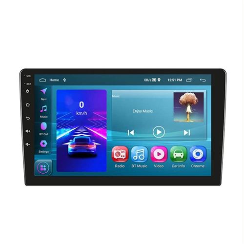 Autoradio Android 10 Pouces Écran HD CarPlay GPS Bluetooth USB FM Radio YONIS