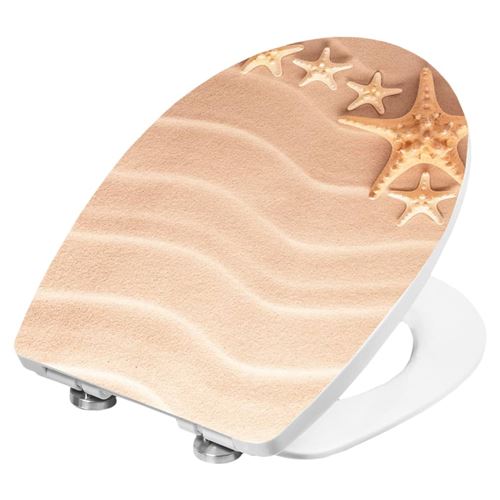 Cornat WC-Sitz 'Sand' mit Absenkautomatik Thermoplast