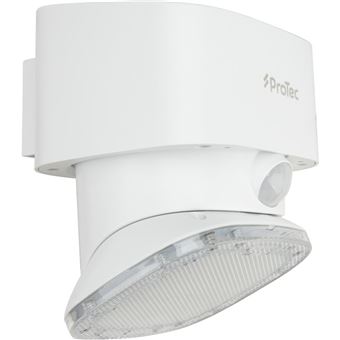 Protec - Applique murale solaire LED + détecteur mouvement IP54 Blanc - 1