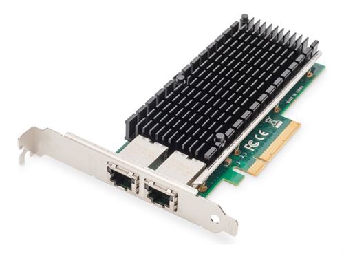 DIGITUS - Adaptateur réseau - PCI Express x1 - 10 Gigabit Ethernet x 2