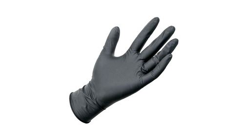 Gants protecteurs résistants à l'usure l'huile pvc jetables - noir