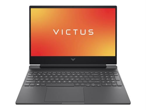 Victus by HP Laptop 15-fb0202nf - AMD Ryzen 5 - 5600H / jusqu'à 4.2 GHz - FreeDOS - GF RTX 3050  - 16 Go RAM - 512 Go SSD NVMe, TLC - 15.6" IPS 1920 x 1080 (Full HD) @ 144 Hz - Gigabit Ethernet - Wi-Fi 6 - argent mica, chrome noir (logo) - clavier : Fran