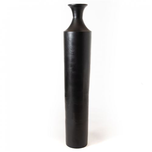 Non Communiqué Noir Vase En Métal 150 Cm - Amadeus - Métal