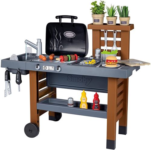 Cuisine d'Extérieur Évolutive Smoby Grill et Plancha 40 Accessoires - vue 4