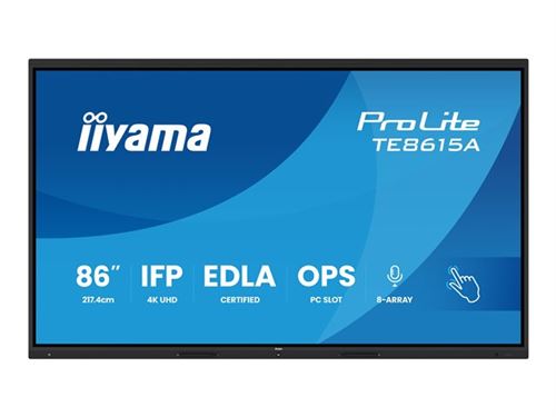 Iiyama ProLite Ecran affichage dynamique CEE: G (A - G) 217.4 cm 85.6 pouces 3840 x 2160 Pixel