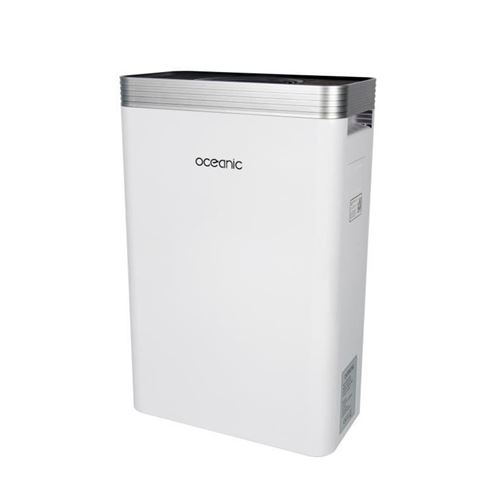 OCEANIC Purificateur dair - 4 niveaux de filtration - Indice PM2.5 - Affichage digital - Telecommande - Minuterie - 45 W