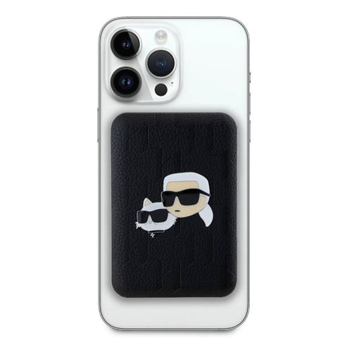 Batterie Externe MagSafe 5000mAh avec Motif Karl et Choupette Heads Karl Lagerfeld Noir