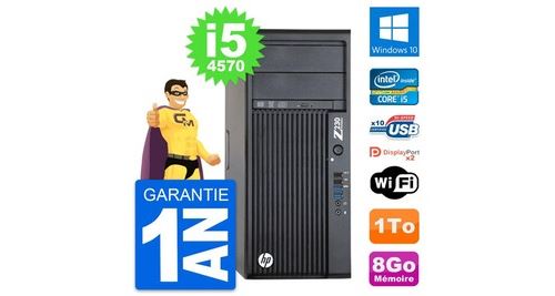 Pc tour hp workstation z230 intel i5-4570 ram 8go disque 1to windows 10 wifi
