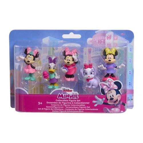 Non Communiqué Figurines - Disney Minnie Mouse - Pack De 5 Figurines Minnie Mouse - Non Articulées, 6 Cm