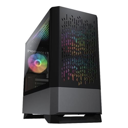 Non Communiqué Boitier Pc Gaming - Cougar Gaming - Mg140airrgbblack - Mini-Tour - 3 Ventilateurs Argb - Panneau En Verre Trempé