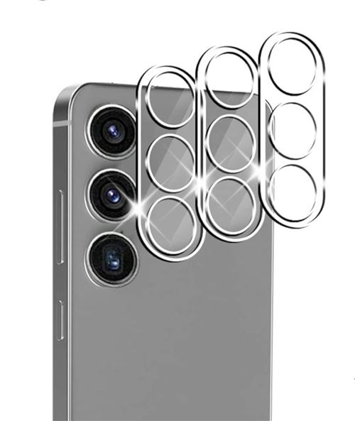 Verres Protection Camera Arriere Transparent X3 Pour Samsung Galaxy S24 Little Boutik©