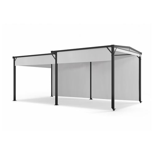 Pavilion Pantheon Solid Sky Expand parois latérales 3x3-5.6 m Aluminium - Gris