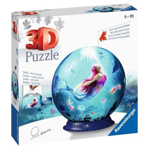 Ravensburger - Puzzle 3D Ball - Les Sirenes - 72 Pieces - Image 2