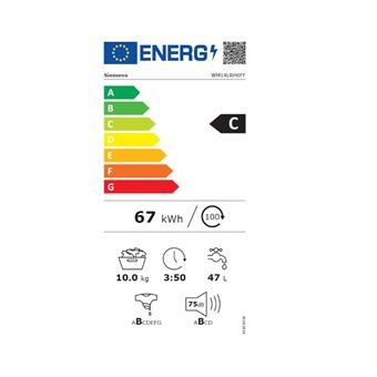 Siemens iQ500 WM14LRH0FF - Machine à laver - WiFi - largeur : 59.8 cm - profondeur : 63.2 cm - hauteur : 84.8 cm - chargement frontal - 70 litres - 10 kg - 1400 tours/min - blanc
