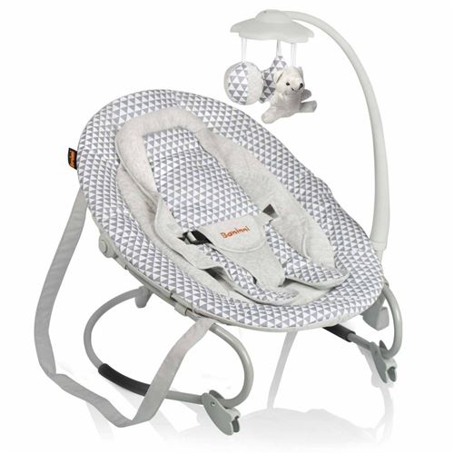 Baninni Transat pour bébés Perla Gris avec triangles BNBO006-BLTR