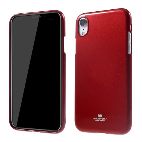 Coque en TPU gel de paillettes rouge pour votre Apple iPhone XR
