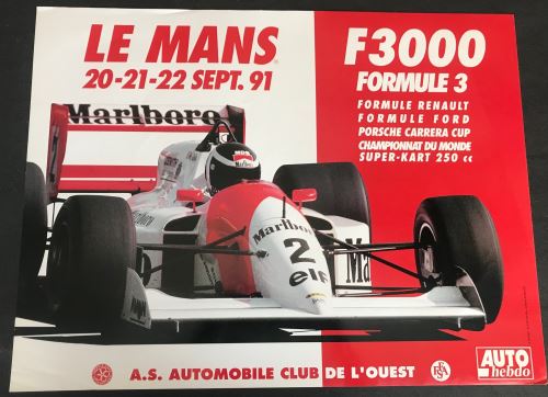 24H du Mans - 1991 - Formule 3 - AFFICHE État correct - N/A reconditionné disponible sur Fnac