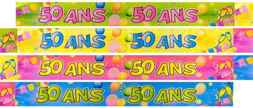 Lot de 10 Bannières métallisées \