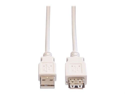 VALUE - USB-verlengkabel - USB (V) naar USB (M) - USB 2.0 - 1.8 m - wit