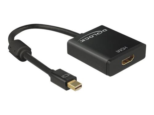 Delock 62611 c&acirc;ble vid&eacute;o et adaptateur 0,2 m Mini DisplayPort HDMI Type A (Standard) Noir