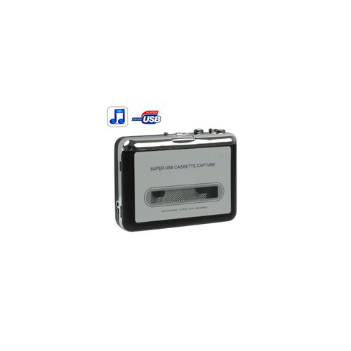 Lecteur de Cassettes Audio, convertisseur de Cassettes USB en MP3 Audio,  Lecteur de Musique avec écouteurs, Compatible avec Les Ordinateurs  Portables : : High-Tech