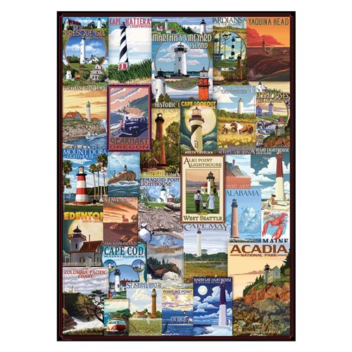 Eurographics 6000–1 978,7 cm Phare Vintage ADS Puzzle (Lot de 1000)