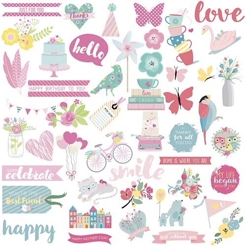 Creotime étiquettes été 3,6-11,5 cm 48 pièces