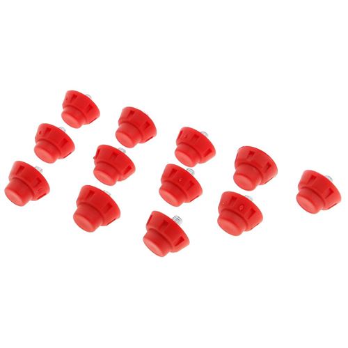 Crampons football nylon Uhlsport 12mm 14mm pour synthetique crampons Rouge Taille : UNI