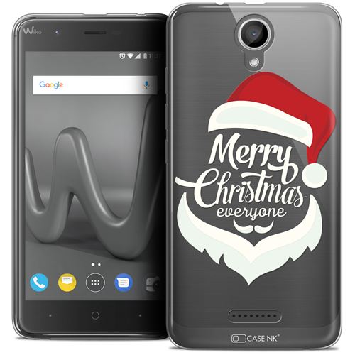 Coque Crystal Gel Wiko Harry (5 ) Extra Fine Noël 2017 - Merry Everyone