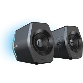 Edifier G2000 - Enceintes Bureau 2.0 Bluetooth Gaming RGB Noir