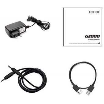 Edifier G2000 - Enceintes Bureau 2.0 Bluetooth Gaming RGB Noir