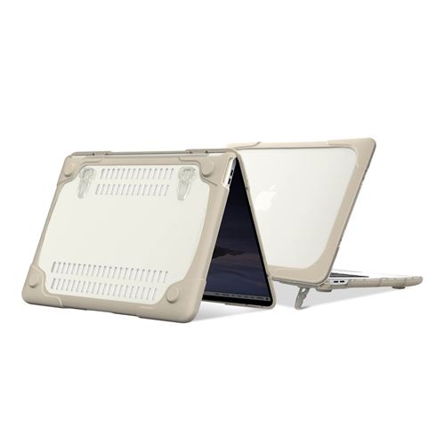 Coque pour Macbook Pro 13'' 2020 Protection Intégrale Rigide Contour Souple Beige