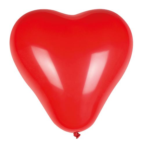 Boland ballons Coeur 25 cm latex rouge 6 pièces
