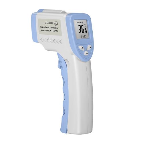 Thermomètre frontal infrarouge sans contact frontal - Bleu