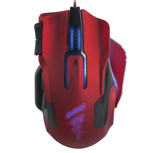 SPEEDLINK OMNIVI Core Gaming Mouse SL-680006-BKRD - muis - USB - zwart, rood