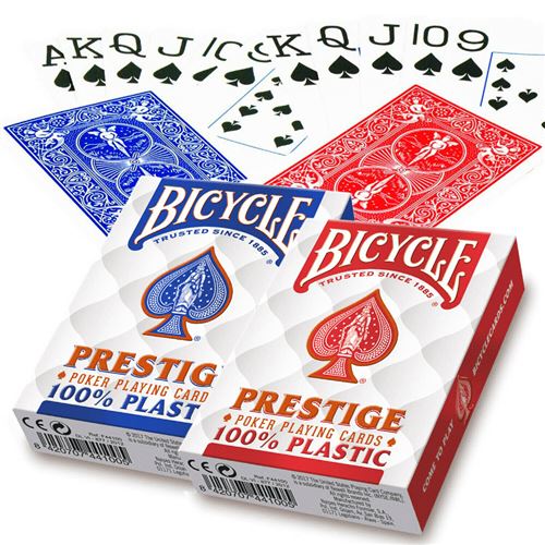 jeu de 54 cartes prestige plastifiées