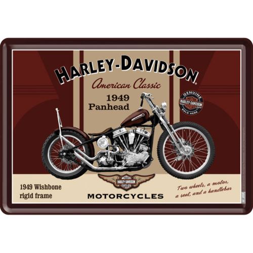 Petite plaque métallique Harley Davidson 10x14