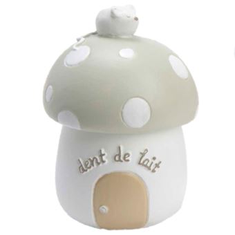 Boite A Dent De Lait Taupe Et Blanche La Chambre De Bebe Accessoires Et Decorations