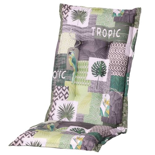 Madison Coussin de chaise à dossier haut Tropic 123x50 cm Vert
