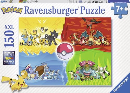 Puzzle XXL 150 Pieces Différents Pokemon : Pikachu - Bulbizare Tortank - Dracaufeu - Enfant - Ravensburger