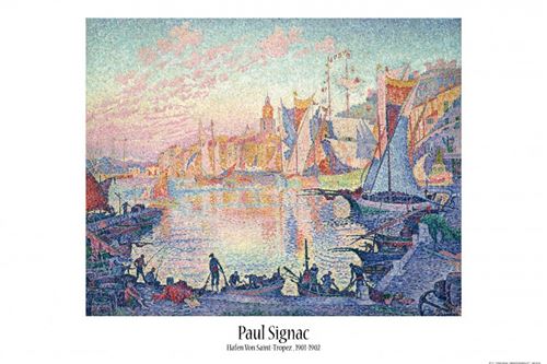 Paul Signac Poster - Le Port De Saint-Tropez, 1901-1902 (61x91 cm)